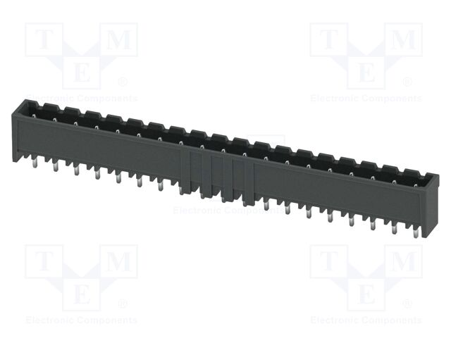 PCB headers, nominal cross section: 2.5 mm2, color: black, n