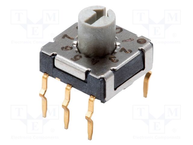 Encoding switch; DEC/BCD; Pos: 10; THT; Rcont max: 100mΩ; Mat: LCP