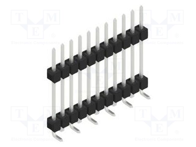Connector: pin strips; pin header; male; PIN: 11; 2.54mm; SMT; 1x11