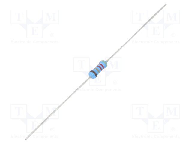 Resistor: thin film; THT; 42.2Ω; 600mW; ±5%; Ø2.5x6.5mm; 50ppm/°C