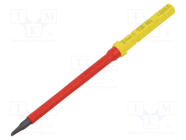 Interchangeable blade; slot; insulated; 5,5x1,0mm; 157mm; 1kVAC