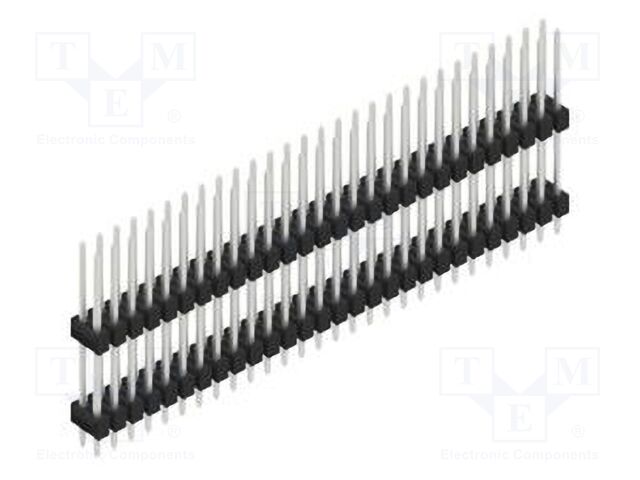 Connector: pin strips; pin header; male; PIN: 56; 2.54mm; THT; 2x28