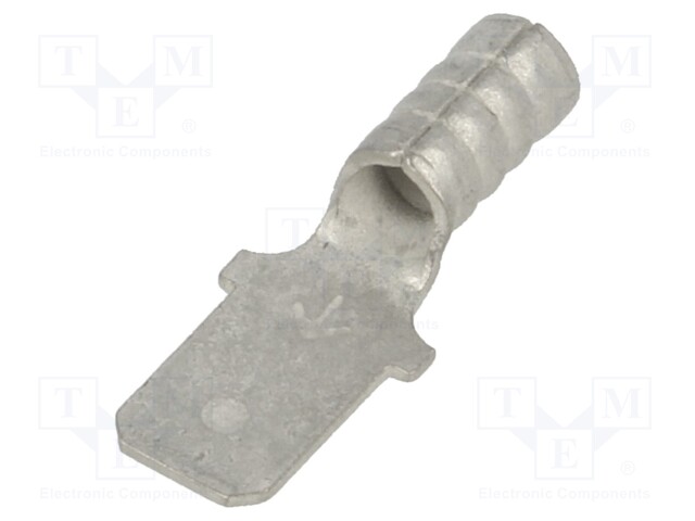 Terminal: flat; 4.8mm; 0.5mm; male; crimped; for cable; straight