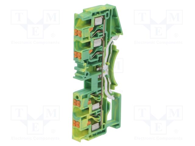 Splice terminal: rail; DS; for DIN rail mounting; spring clamp