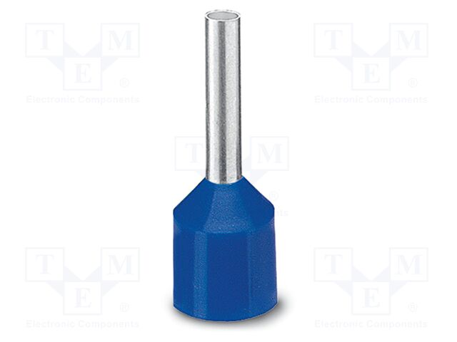 Tip: bootlace ferrule; insulated; copper; Bit len: 12mm; tinned