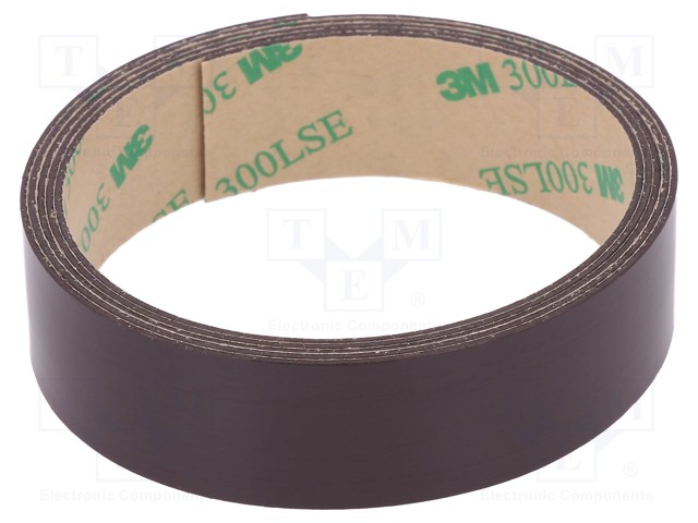 Tape: magnetic; W: 19mm; L: 1m; D: 0.84mm; acrylic