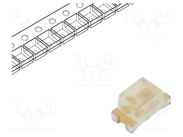 LED; SMD; 0603; green; 71÷450mcd; 1.6x0.8x0.8mm; 65°; 2.8÷3.6V; 20mA