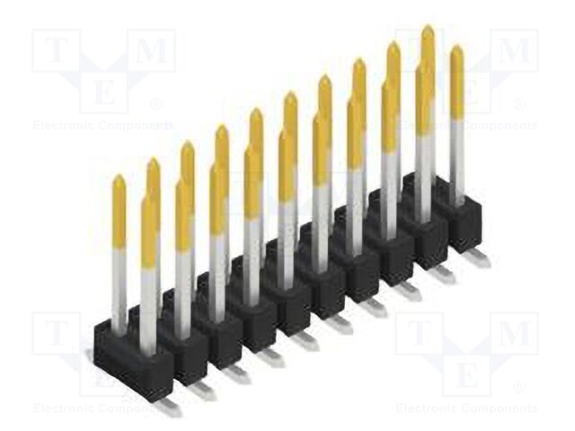Connector: pin strips; pin header; male; PIN: 20; 2.54mm; SMT; 2x10
