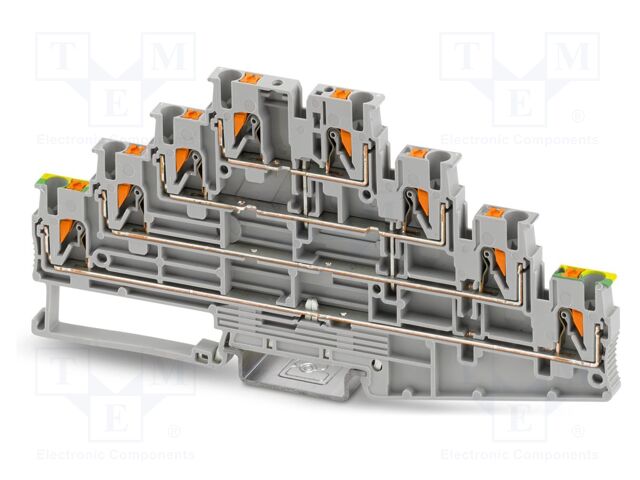 Splice terminal: rail; PT; PA; ways: 4; terminals: 8; W: 5.2mm