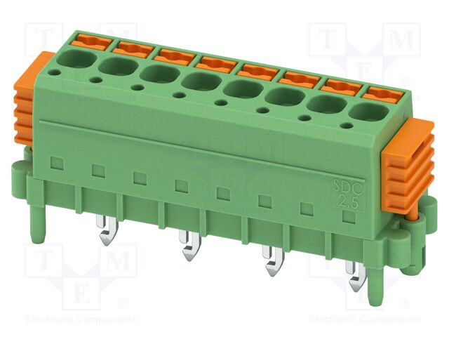 PCB direct plug, nominal cross section: 2.5 mm?, color: gree