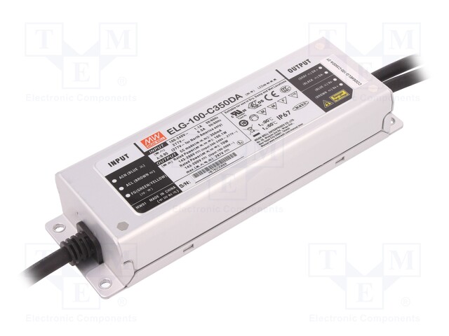 Power supply: switched-mode; Communication: DALI; LED; 100.1W