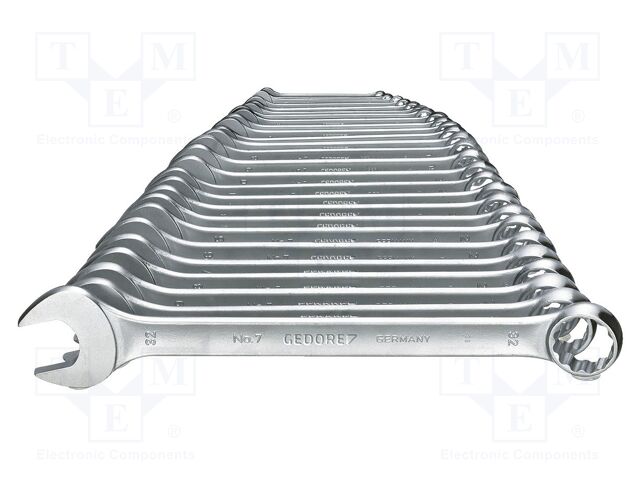 Wrench-set; combination spanner; Chrom-vanadium steel; 26pcs.