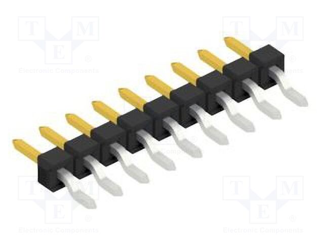 Connector: pin strips; pin header; male; PIN: 9; 2.54mm; SMT; 1x9