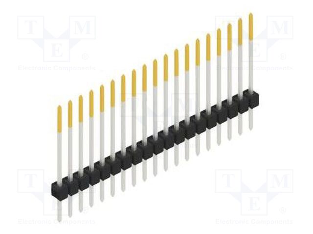 Connector: pin strips; pin header; male; PIN: 19; 2.54mm; THT; 1x19