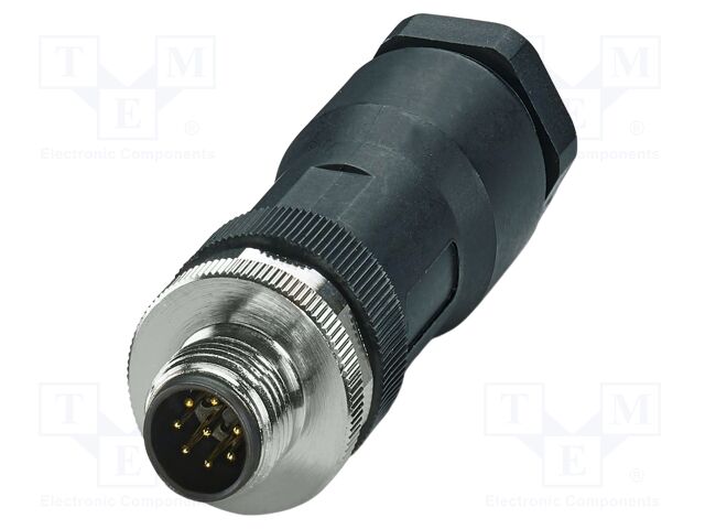 Plug; M12; PIN: 8; male; A code-DeviceNet / CANopen; for cable