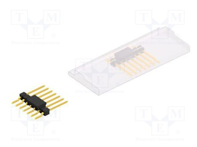 Connector: pin strips; pin header; male; PIN: 7; 2.54mm; SMT; 1x7