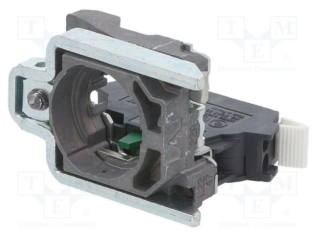 Contact Block, 1NO, 10 A, 600 V, 1 Pole, Spring Clamp