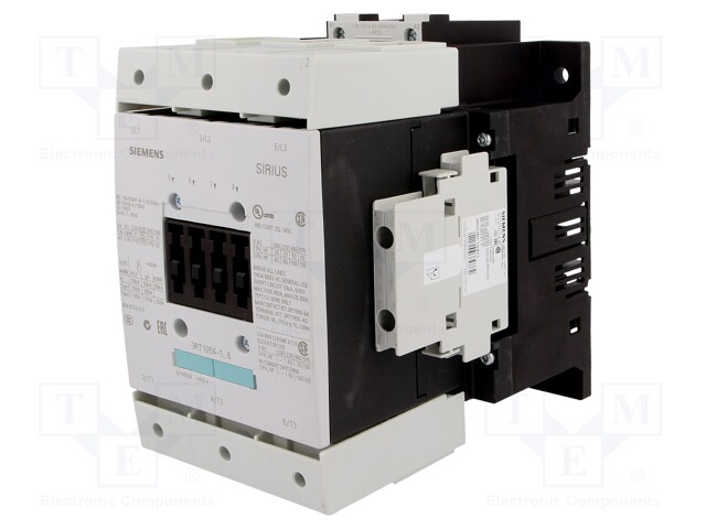 Contactor: 3-pole; NO x3; Auxiliary contacts: NC x2,NO x2; 110VAC