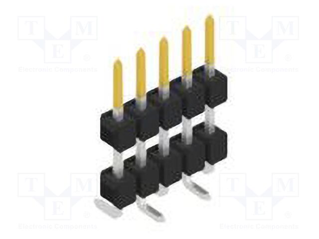 Connector: pin strips; pin header; male; PIN: 5; 2.54mm; SMT; 1x5