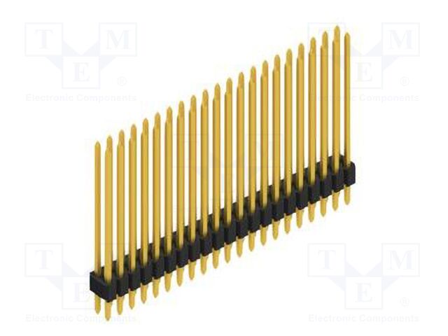 Connector: pin strips; pin header; male; PIN: 42; 1.27mm; THT; 2x21