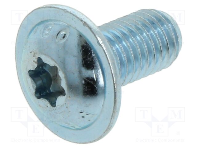 Screw; with flange; M10x20; Head: button; Torx®; steel; zinc