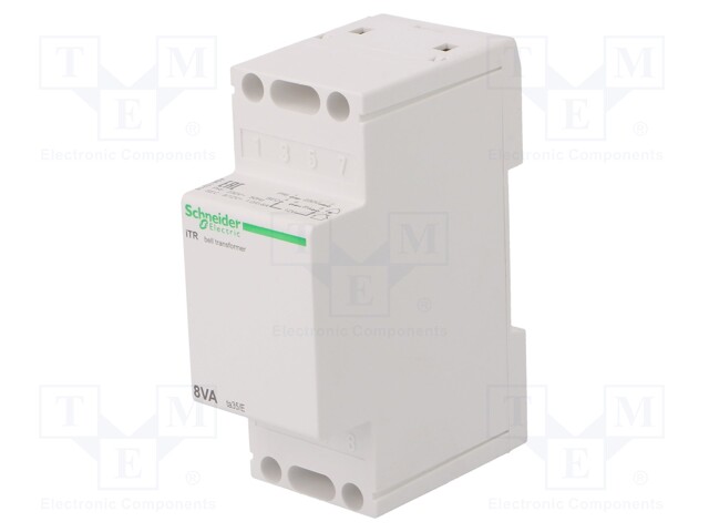 Transformer: mains; 8VA; 230VAC; 8V; 12V; Leads: screw terminals