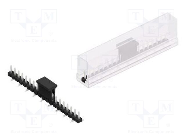 Connector: pin strips; pin header; male; PIN: 19; 2.54mm; SMT; 1x19
