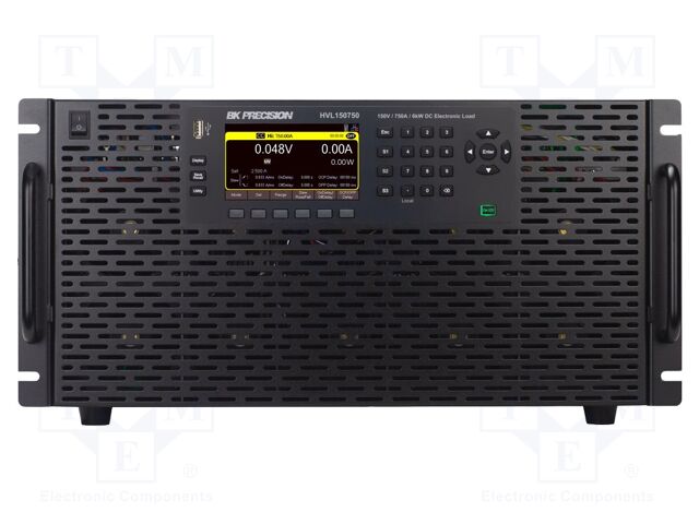Electronic load; 0÷150V; 0÷750A; 6kW; 222x428.4x665mm; 5÷40°C