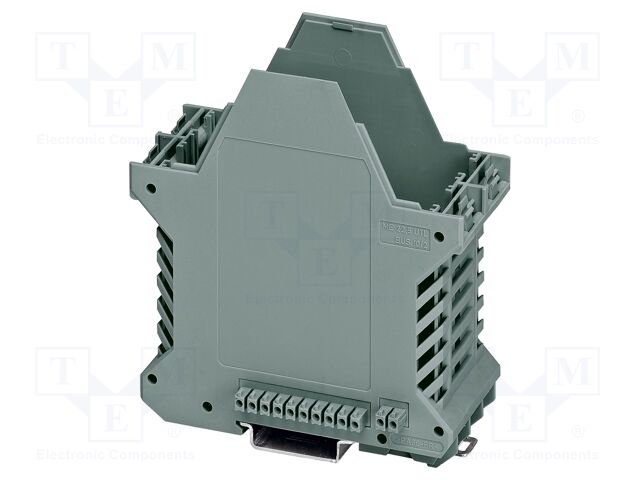 Enclosure base; with FE contact,with terminals; grey; UL94V-0