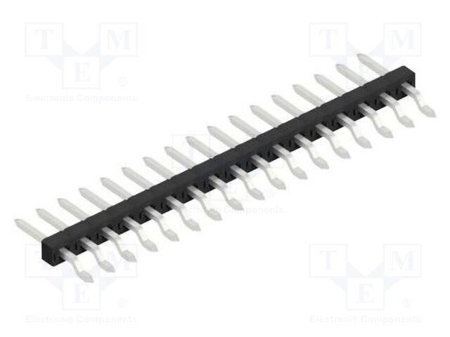 Connector: pin strips; pin header; male; PIN: 17; 2mm; SMT; 1x17