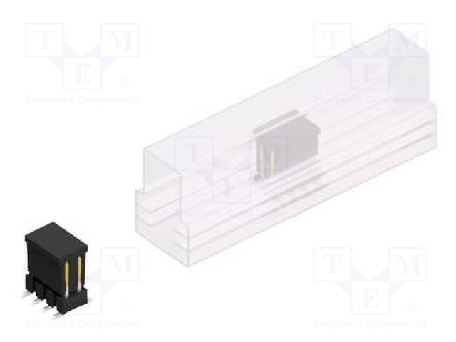 Connector: pin strips; pin header; male; PIN: 8; 2.54mm; SMT; 2x4