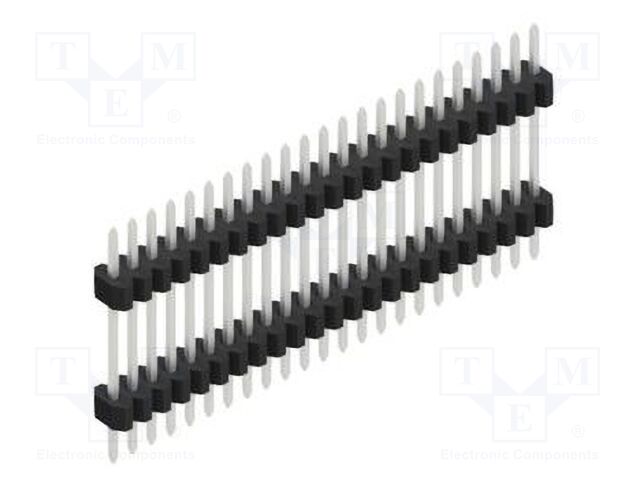 Connector: pin strips; pin header; male; PIN: 23; 1.27mm; THT; 1x23