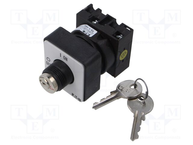 Switch: cam switch; Stabl.pos: 2; 20A; OFF-ON; for building in