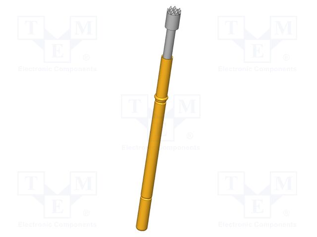 Test needle; Operational spring compression: 4mm; 5A; Ø: 2mm; 1.5N