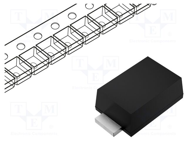Diode: rectifying; SMD; 1kV; 1A; SOD123F; Ufmax: 1.3V; Ifsm: 25A