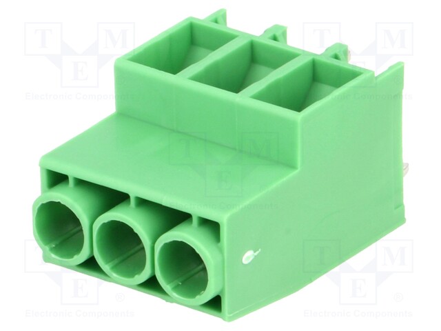 PCB terminal block; angled 90°; 6.35mm; ways: 3; on PCBs; 0.2÷4mm2