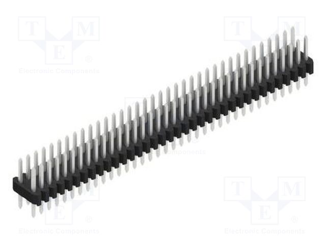 Connector: pin strips; pin header; male; PIN: 72; 1.27mm; THT; 2x36