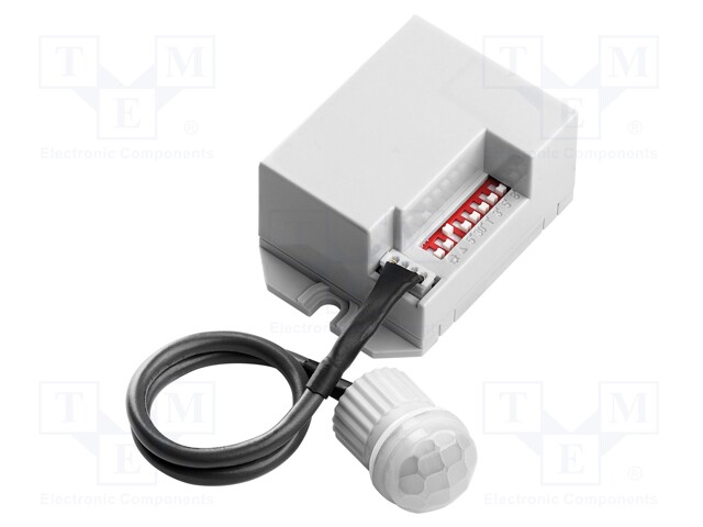 Motion sensor; wall mount; 230VAC; IP20; -20÷40°C; 3÷6m; 360°; 800W