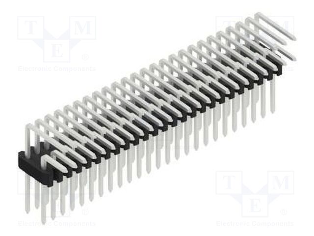 Connector: pin strips; pin header; male; PIN: 50; 1.27mm; THT; 2x25