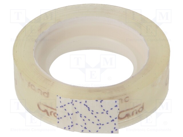 Adhesive tape; transparent; W: 12mm; L: 20m; Adhesive: acrylic