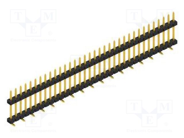 Connector: pin strips; pin header; male; PIN: 34; 2mm; SMT; 1x34