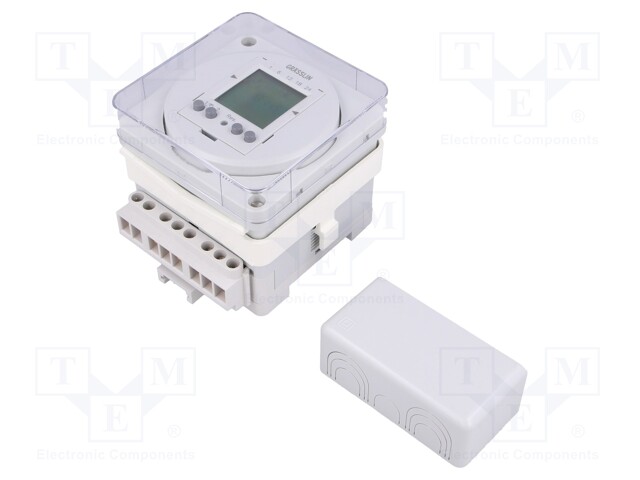 Timer; Range: 1min÷7days; SPDT x2; 230VAC; screw,on panel; PIN: 8