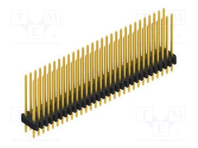 Connector: pin strips; pin header; male; PIN: 60; 1.27mm; THT; 2x30