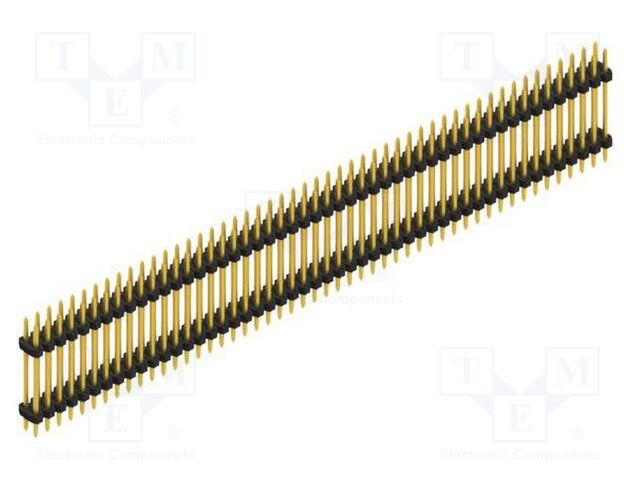 Connector: pin strips; pin header; male; PIN: 100; 2mm; THT; 2x50