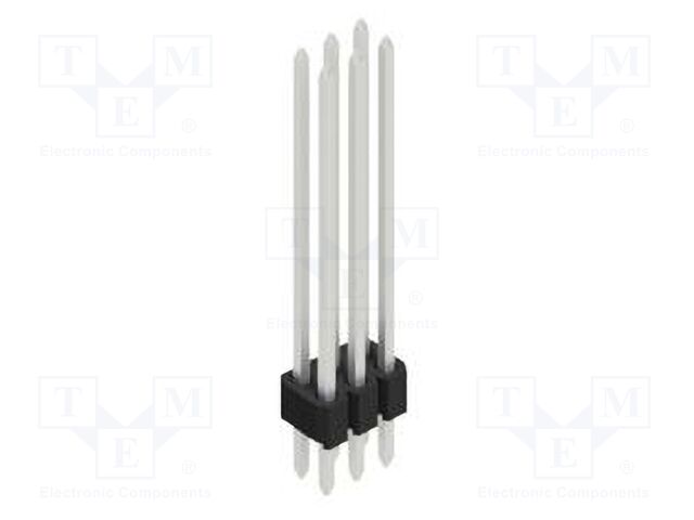 Connector: pin strips; pin header; male; PIN: 6; 1.27mm; THT; 2x3
