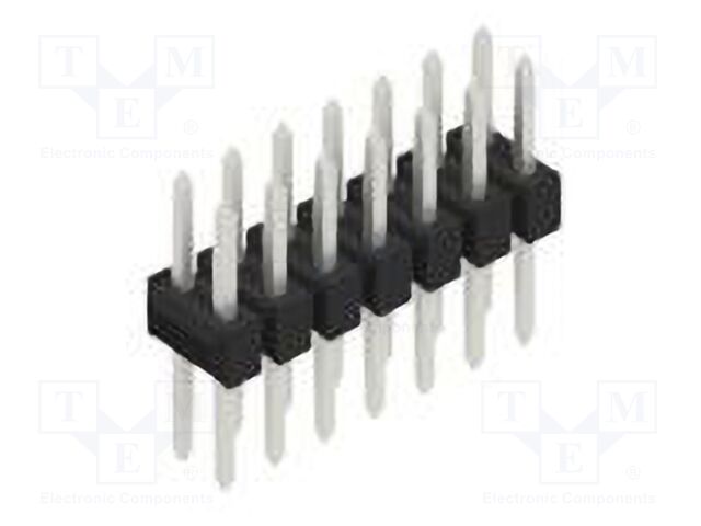 Connector: pin strips; pin header; male; PIN: 14; 2.54mm; THT; 2x7