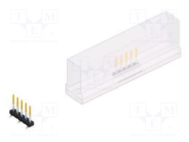 Connector: pin strips; pin header; male; PIN: 5; 2mm; SMT; 1x5; 100V