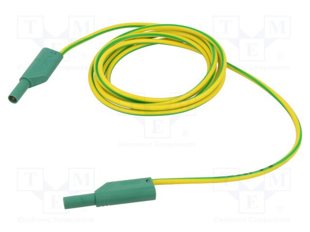 Test lead; 32A; banana plug with axial socket 4mm,both sides