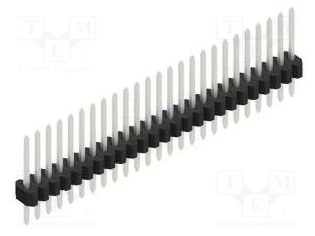 Connector: pin strips; pin header; male; PIN: 25; 1.27mm; THT; 1x25