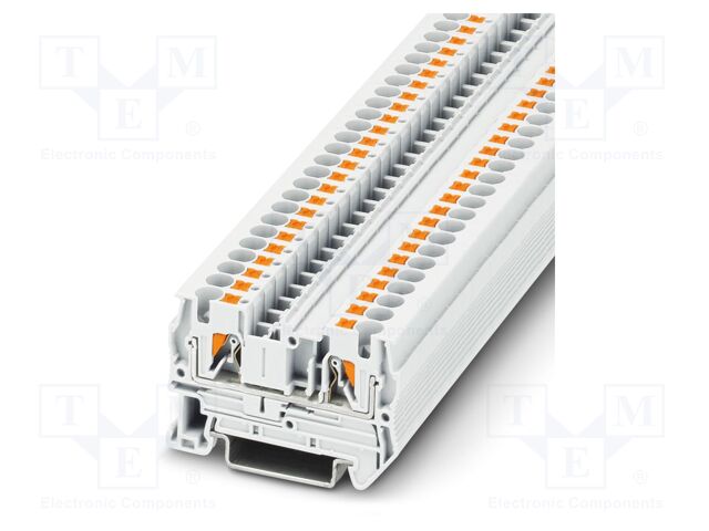 Splice terminal: rail; PT; 32A; 800V; push-in; PA; L: 35.3mm; W: 6.2mm
